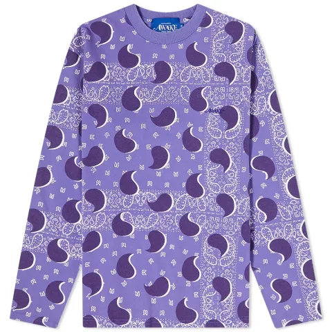 Long Sleeve Big Paisley T-Shirt
