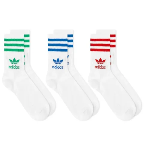 Mid Cut Crew Sock - 3 Pack