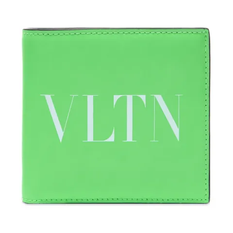 Fluo VLTN Leather Billfold Wallet