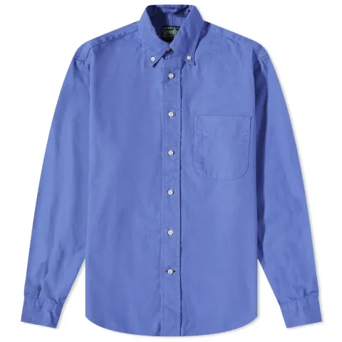 Button Down Overdyed Oxford Shirt - END. Excl