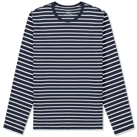 Long Sleeve Marine Stripe Crew Tee