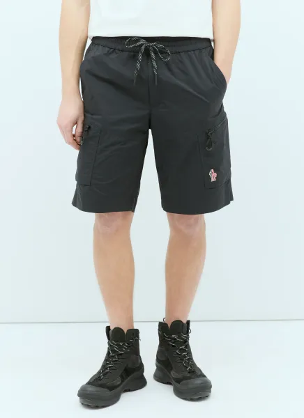 Logo Patch Drawstring Shorts