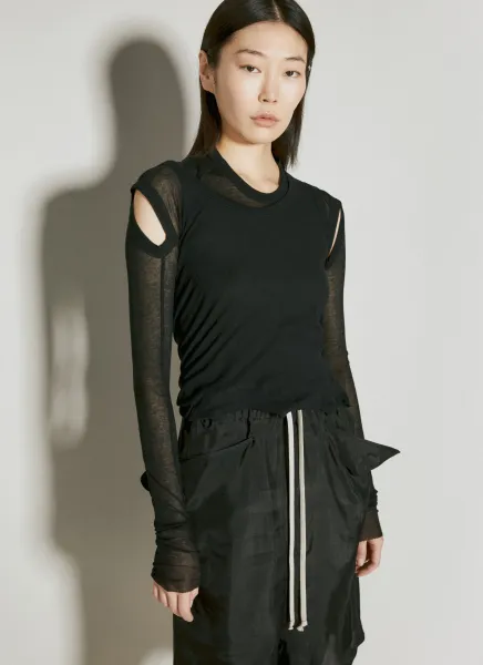 Crop Banana Long Sleeve Top