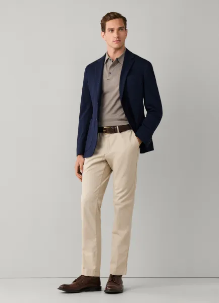 Slim Fit Kensington Textured Canvas Chino