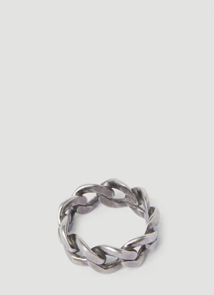 Antiqued Curb Chain Ring