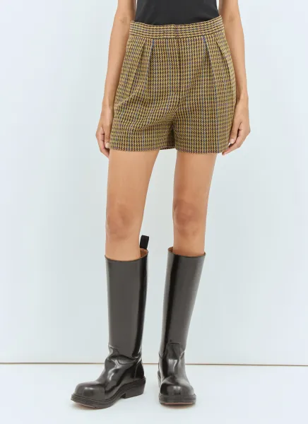 Pied de Poule Jersey Shorts
