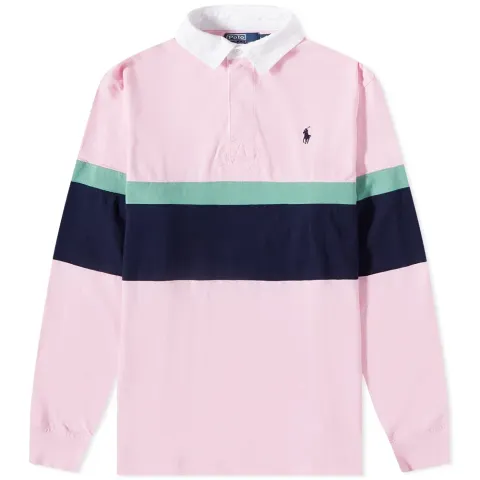 Striped Panel Rugby Shirt
