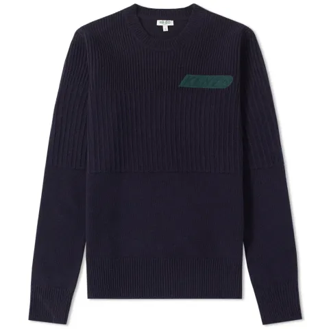 Rib Logo Crew Knit