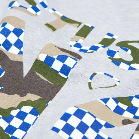 NO.4 Camo Check Crew Sweat