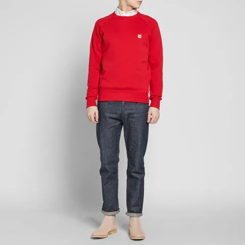 Maison Kitsuné Fox Head Crew Sweat