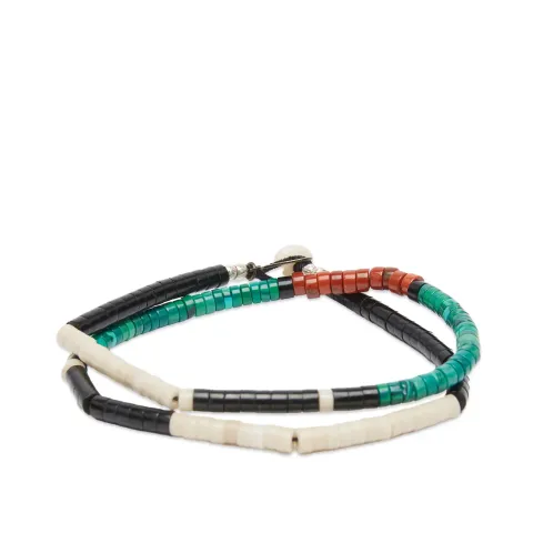 Double Wrap Heishi Bead Bracelet