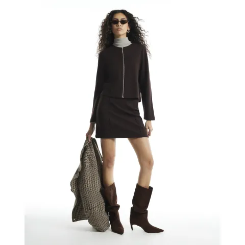 River Island Zip Through Cosy Cardigan