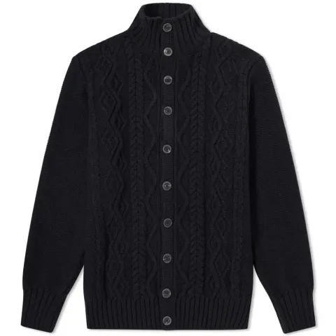 Inis Meáin Button Front Aran Cardigan