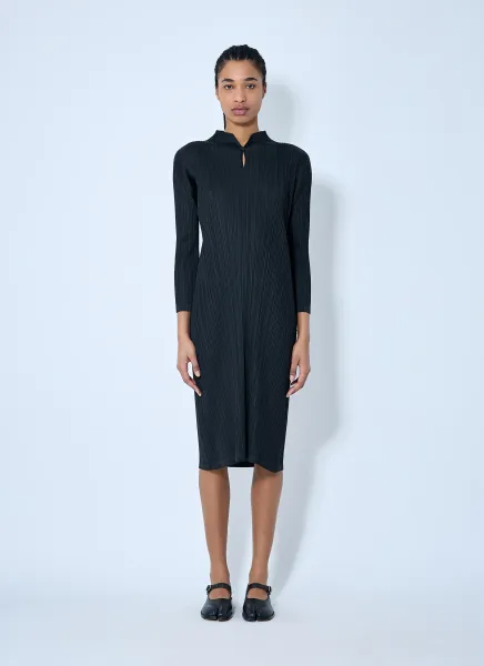 Pleated Midi Dress