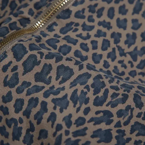 Leopard Print Twill Jacket