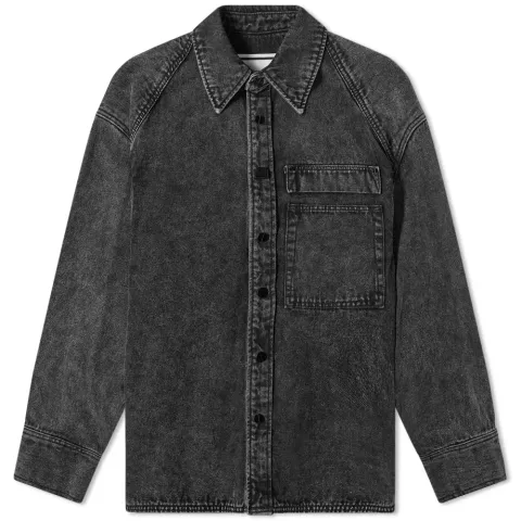 Back Logo Denim Shirt