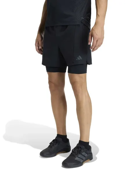 Adidas D4T Workout 2-in-1 Shorts Black