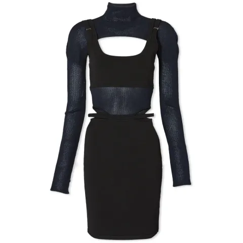 Hoisery Layer Bra Mini Dress