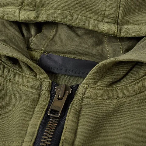 Raw Edge Zip Hoody