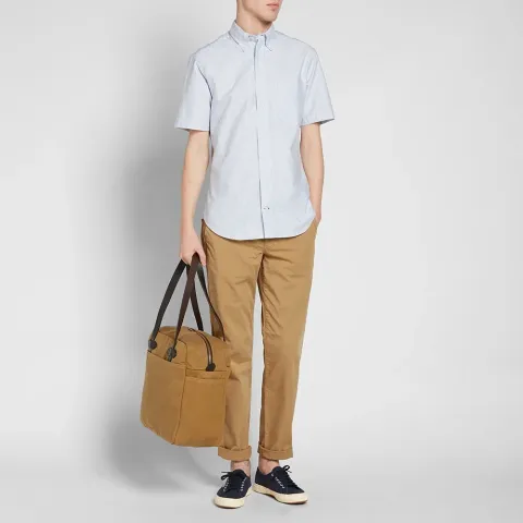 Short Sleeve Oxford Stripe Shirt