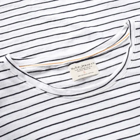Nudie Long Sleeve Stripe Pocket Tee