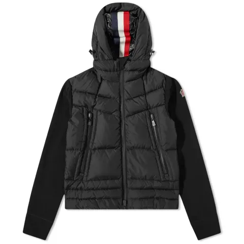 Hooded Knit Down Jacket