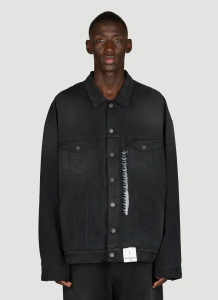 Size Sticker Denim Jacket