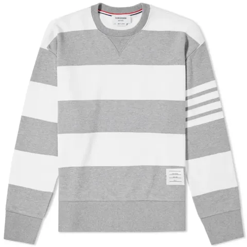 Engineered Rugby Stripe Crew Sweat