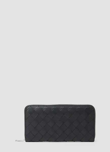 Intrecciato Zip Around Wallet