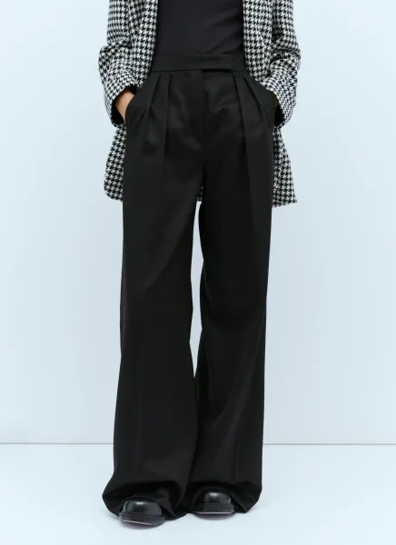 Wide Leg Wool Pants