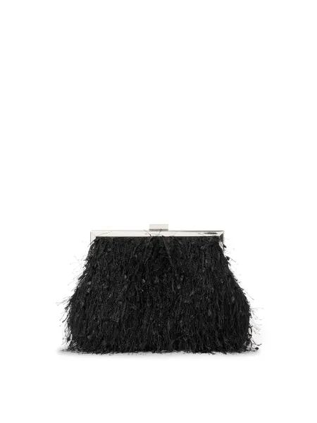 Forever New Signature Francis Fluffy Frame Clutch Bag