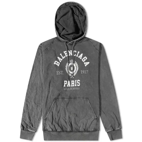 Varsity Logo Oversized Popover Hoody
