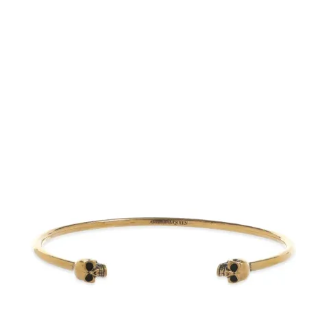 Thin Twin Skull Bracelet