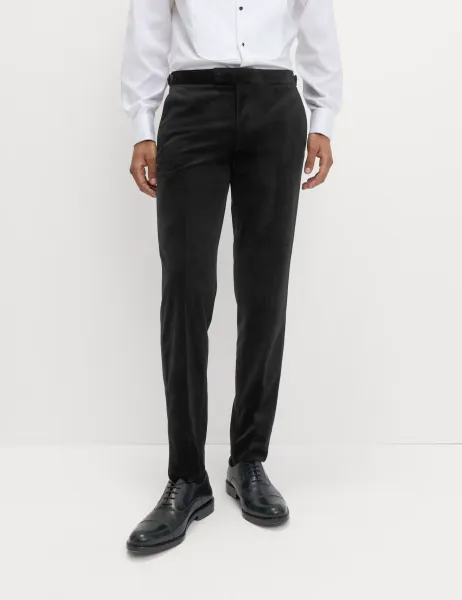 Marks & Spencer Velvet Suit Trousers Black