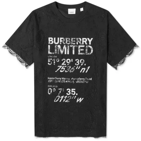 Lace Overlay Logo Top