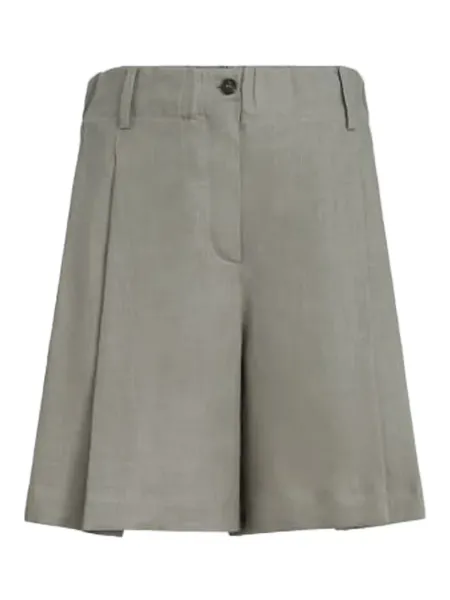 Linen Shorts Khaki