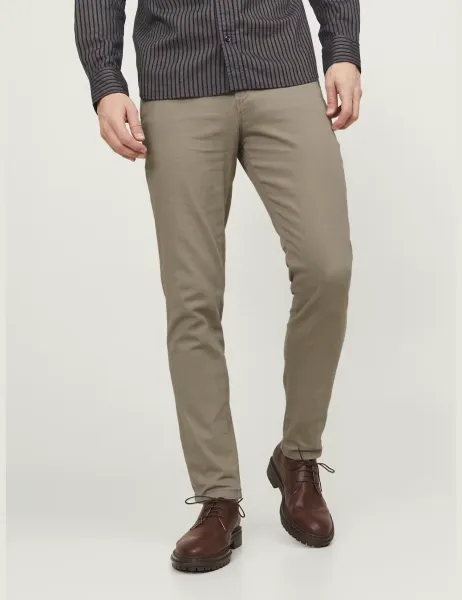 Jack & Jones Slim Fit 5 Pocket Chinos Beige