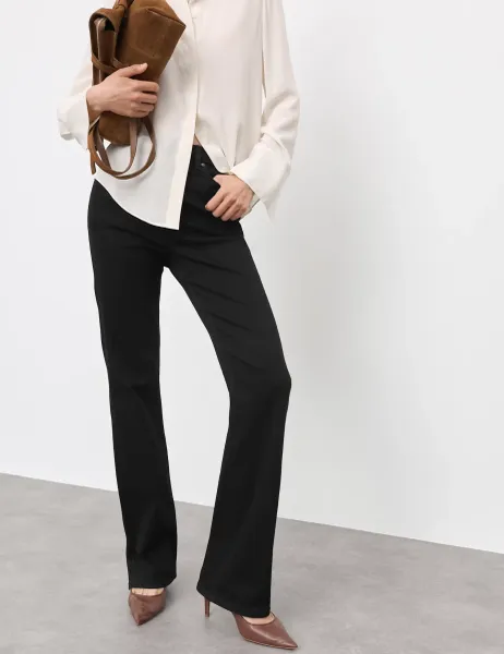 Autograph Lyocell Blend High Waisted Flared Jeans