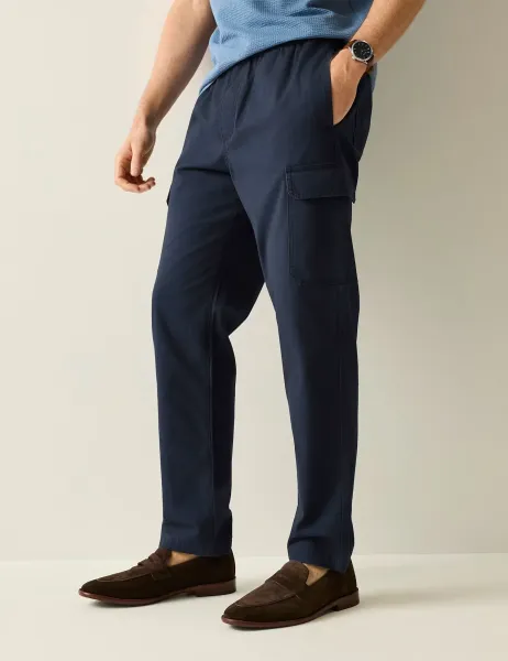 Regatta Anakena Pure Cotton Cargo Trousers Navy