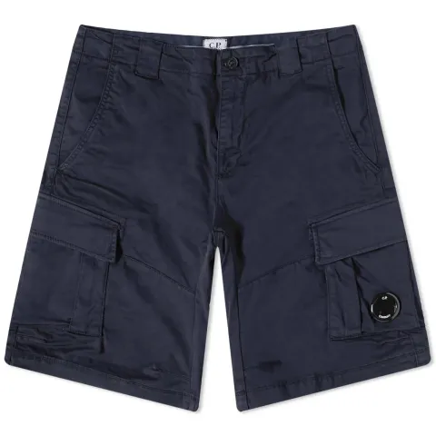 Stretch Sateen Cargo Shorts