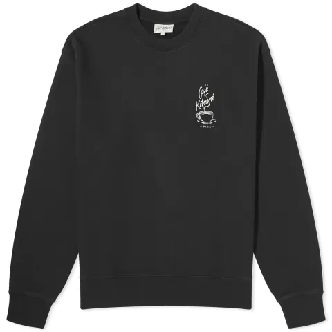 Café Kitsune Coffee Cup Relax Crew Sweater