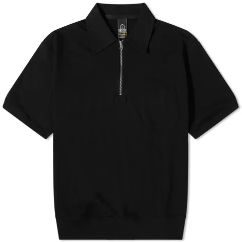 Half Zip Short Sleeve Sweater