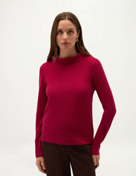 Hobbs Merino Wool Rich Jumper with Cashmere Pink