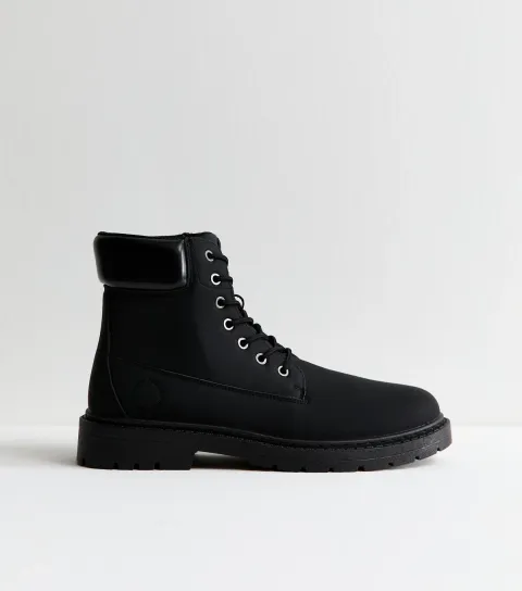 Men's Black Faux Leather Chelsea Boot