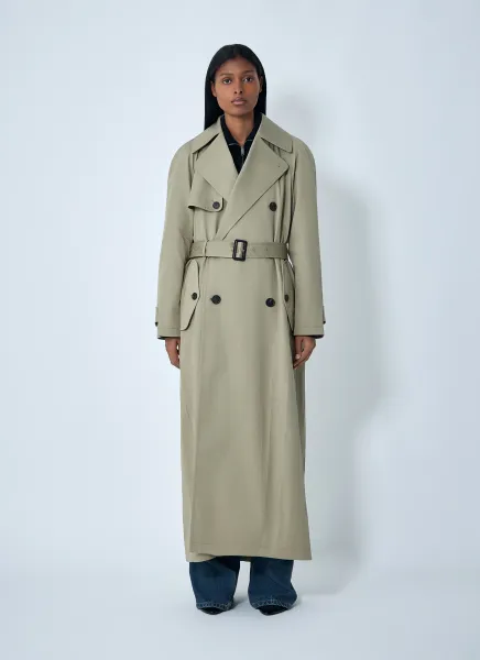 Cocoon Maxi Trench Coat