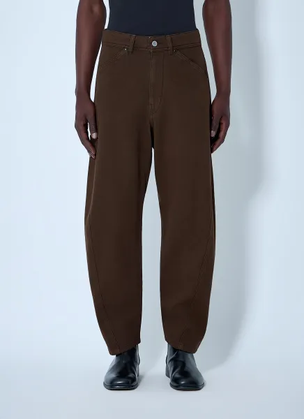 Wide-Leg Denim Trousers