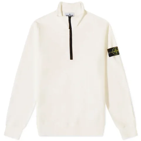 Brushed Cotton Fleece Half Zip Sweat