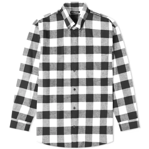 Tab Logo Checked Shirt