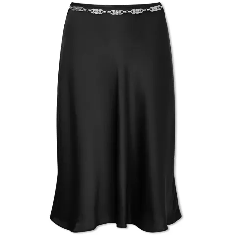 Silk Midi Skirt