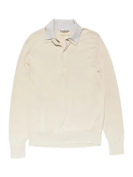 Women Layered Jumper Beige Grey